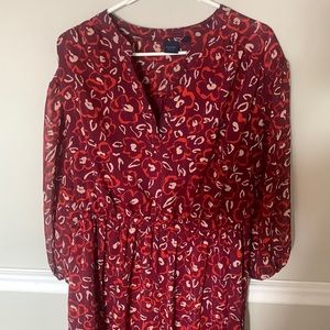 KAARI blue Red Maxi Dress